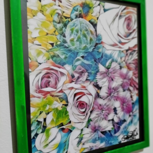 Abstract floral print