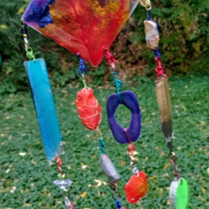 Natural elements hanging mobile